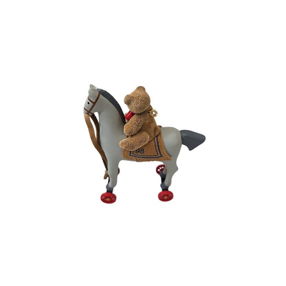 A Pony For Christmas`1998`Teddy Loves Ride His Pony,Hallmark Tree Ornament-NEW