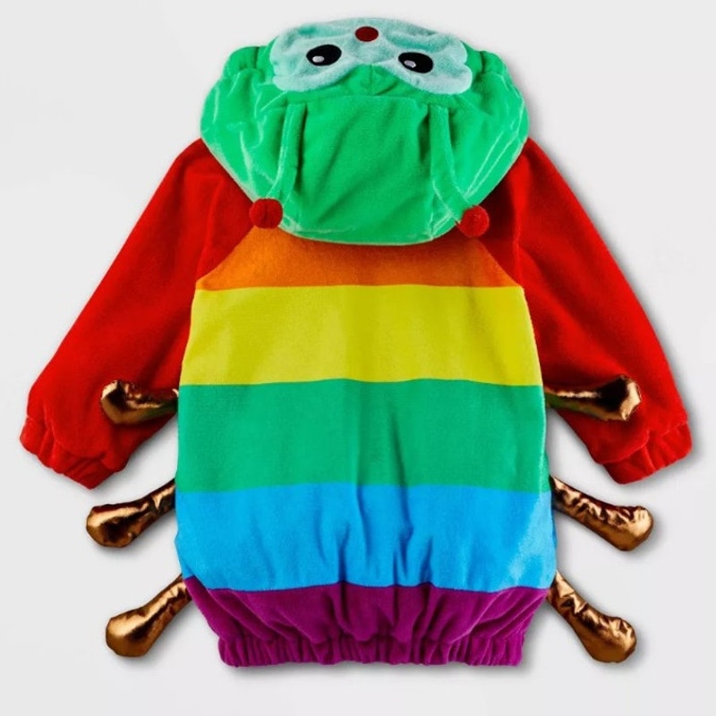 Hyde & EEK! Infant Caterpillar Halloween Costume Pullover - Size 6-12 Months - Rainbow - New