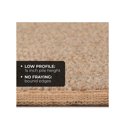 New Skid-Resistant Carpet Runner Rug Pebble Beige - 6 Feet X 36 Inches 6'x36"