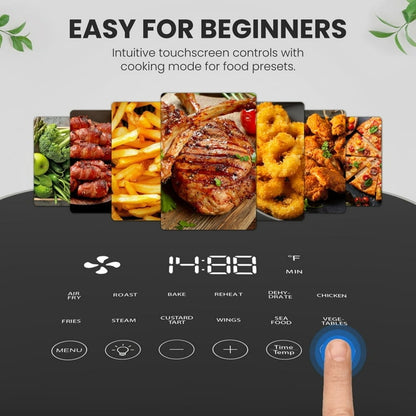 Air Fryer,6 Qt fryer touch controls