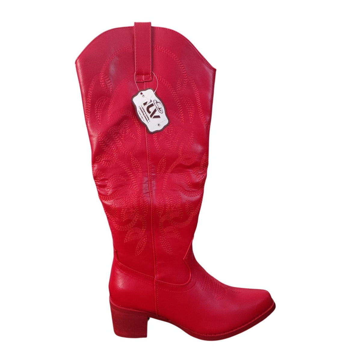 Cowboy Boots Women's Size 5 Mid Calf Red Cowgirl Boots Western Boots