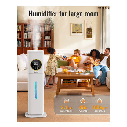 2.1Gal/8L Humidifier with Essential Oil Diffuser, Night Light
