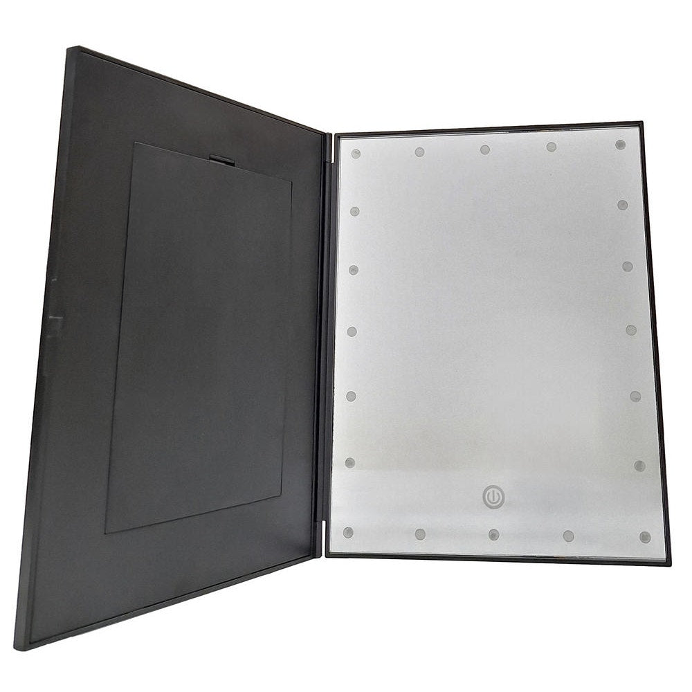 Tony Little Conair Black Picture Frame & Lighted LED Magnification Mirror System