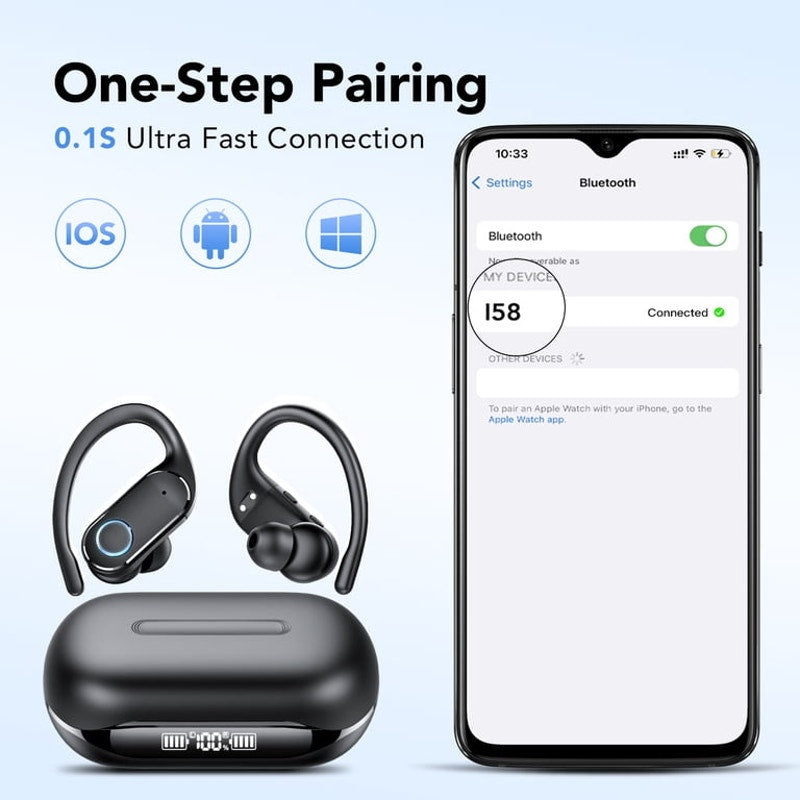 Wireless Earbuds Bluetooth Headphones 5.4-60Hrs Playtime