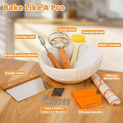 Cast Iron Dutch Oven for Bread Baking, 5 QT Pre-Seasoned Dutch Oven Pot with Skillet Lid