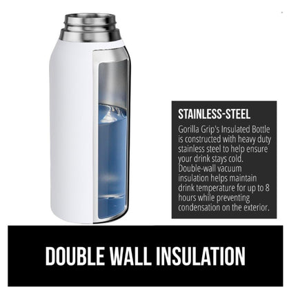 GORILLA GRIP Insulated Stainless Steel Water Bottle