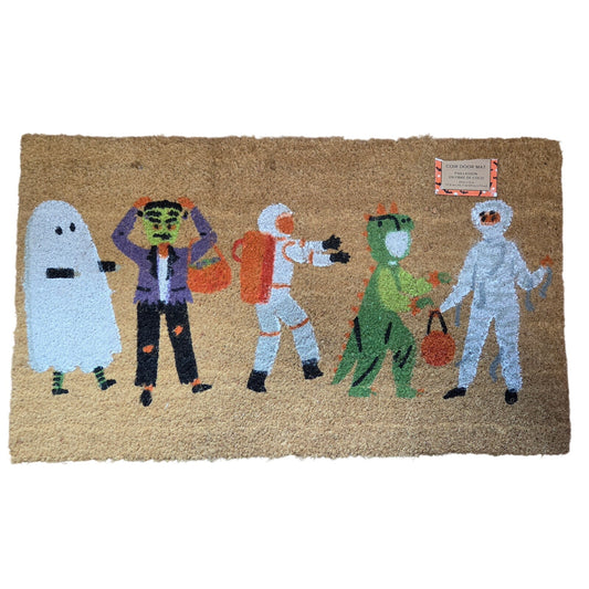 Halloween Coir Door Mat 20x34 Inches - Festive Seasonal Decor - New