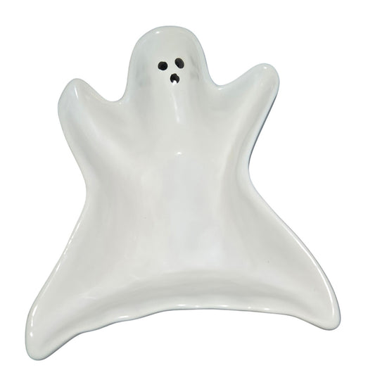 New Global Design Concepts Happy Halloween White Ghost Dipping Bowl