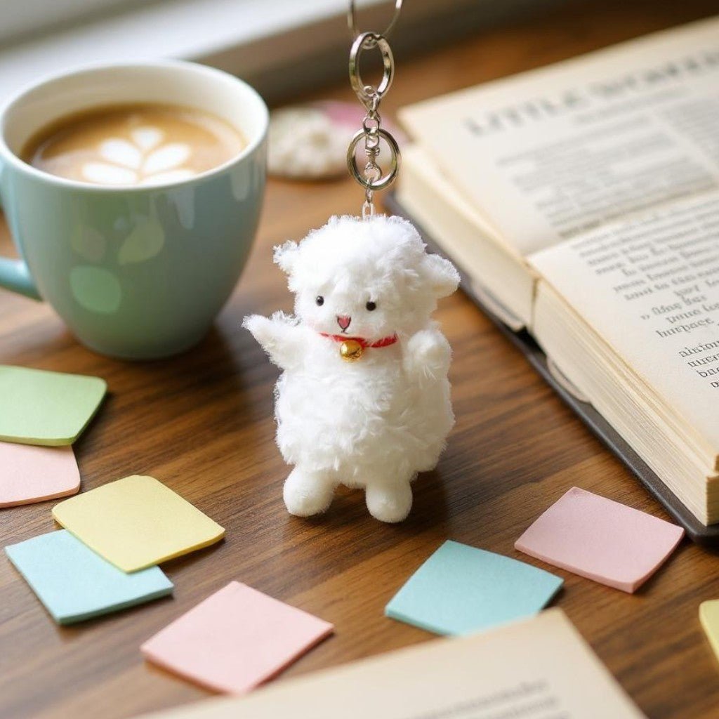 Mini Denim Crossbody Sling Bag with Animal Charm Adjustable Strap