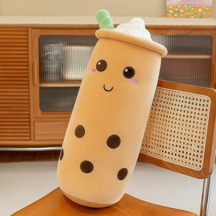 Boba Tea Plush Pillow Cute Bubble Tea Stuffed Animal Toy