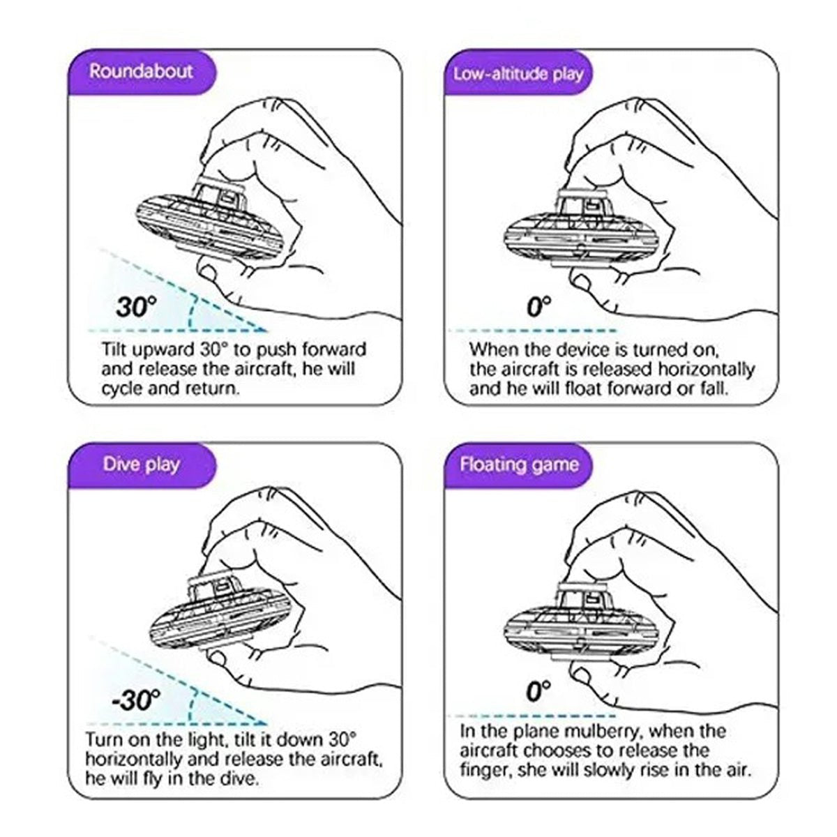 Flying Spinner Toy with LED Lights – Indoor & Outdoor Fun